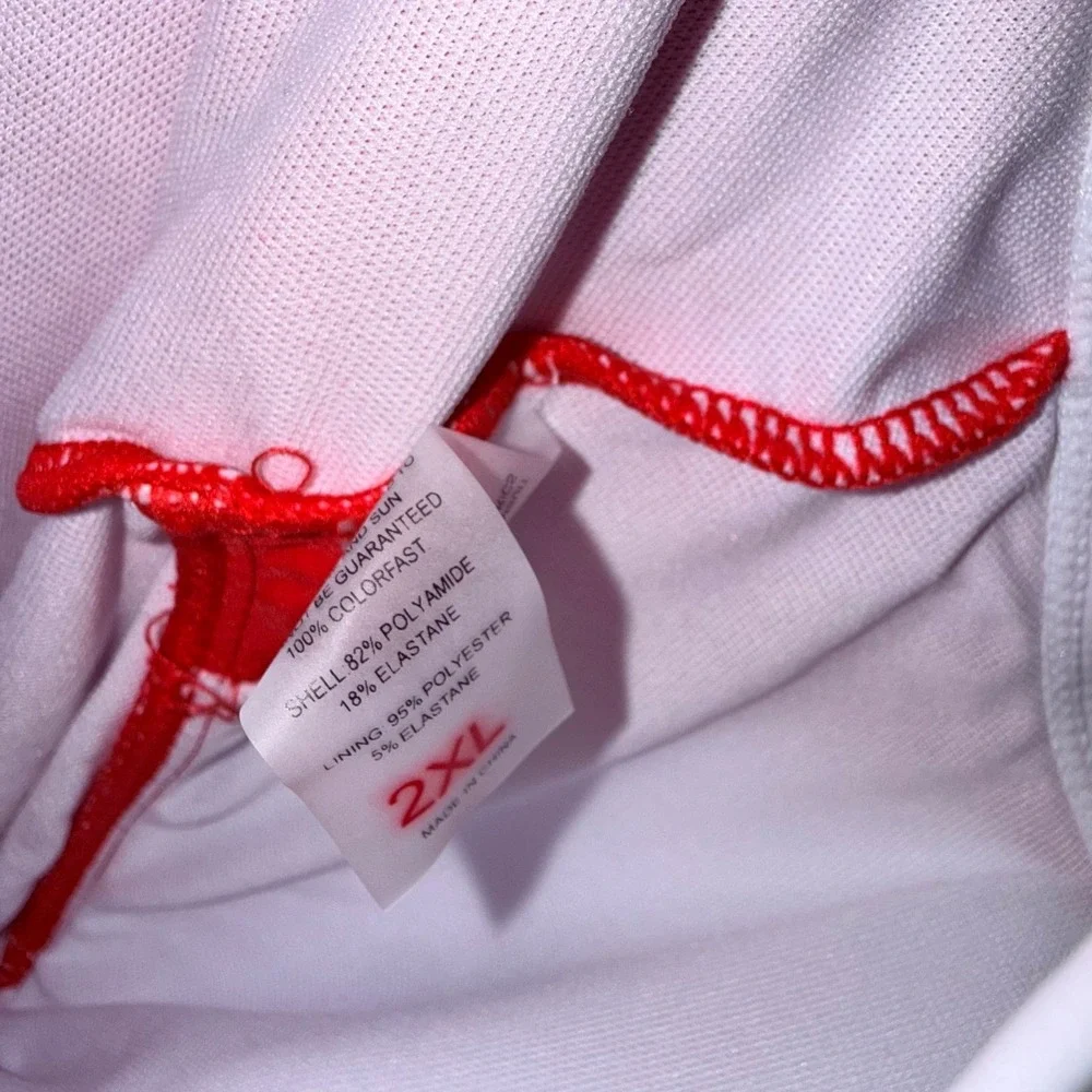 Unbranded New 2023 Swimdress Women 2XL Red Polyamide Blend